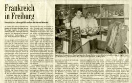 Frankreich in Freiburg (Badische Zeitung 12/06/2001)
